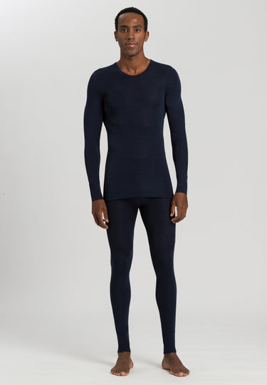 73402 Woolen Silk M Long Sleeve Shirt - 1610 Deep Navy